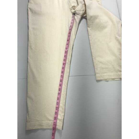 New Marine Layer Women's L Elle Relaxed Pull On Pants Cotton Vacation Travel - Picture 13 of 15